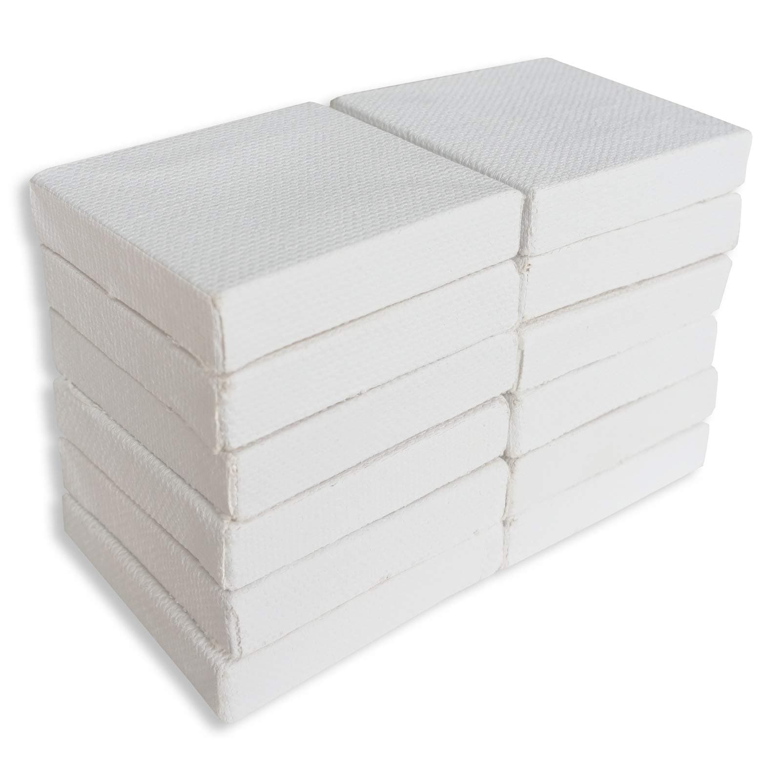 LWR CRAFTSMini Stretched Canvas 2" X 2" 5cm x 5cm Pack of 12