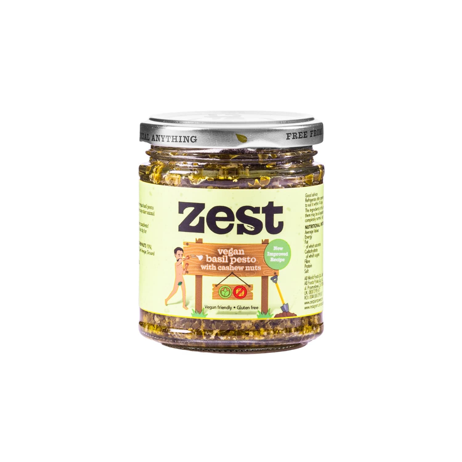 Zest Vegan Basil Pesto 165g