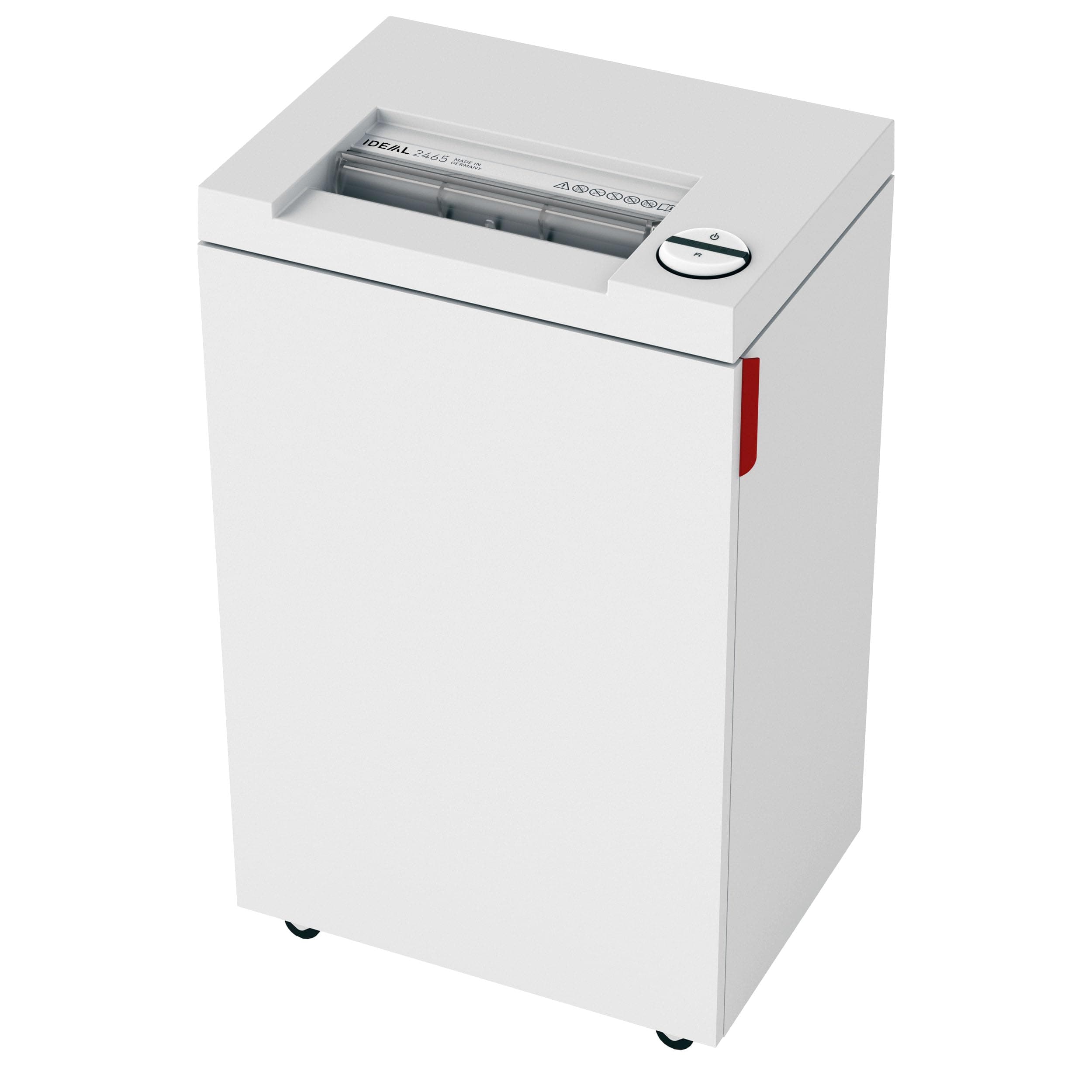 ideal. 2465 Continuous Operation Strip Cut Deskside Paper/CD/DVD Shredder, 19-22 sheet, 9 Gal. Bin, 3/4 HP Motor, P-2 Security Level