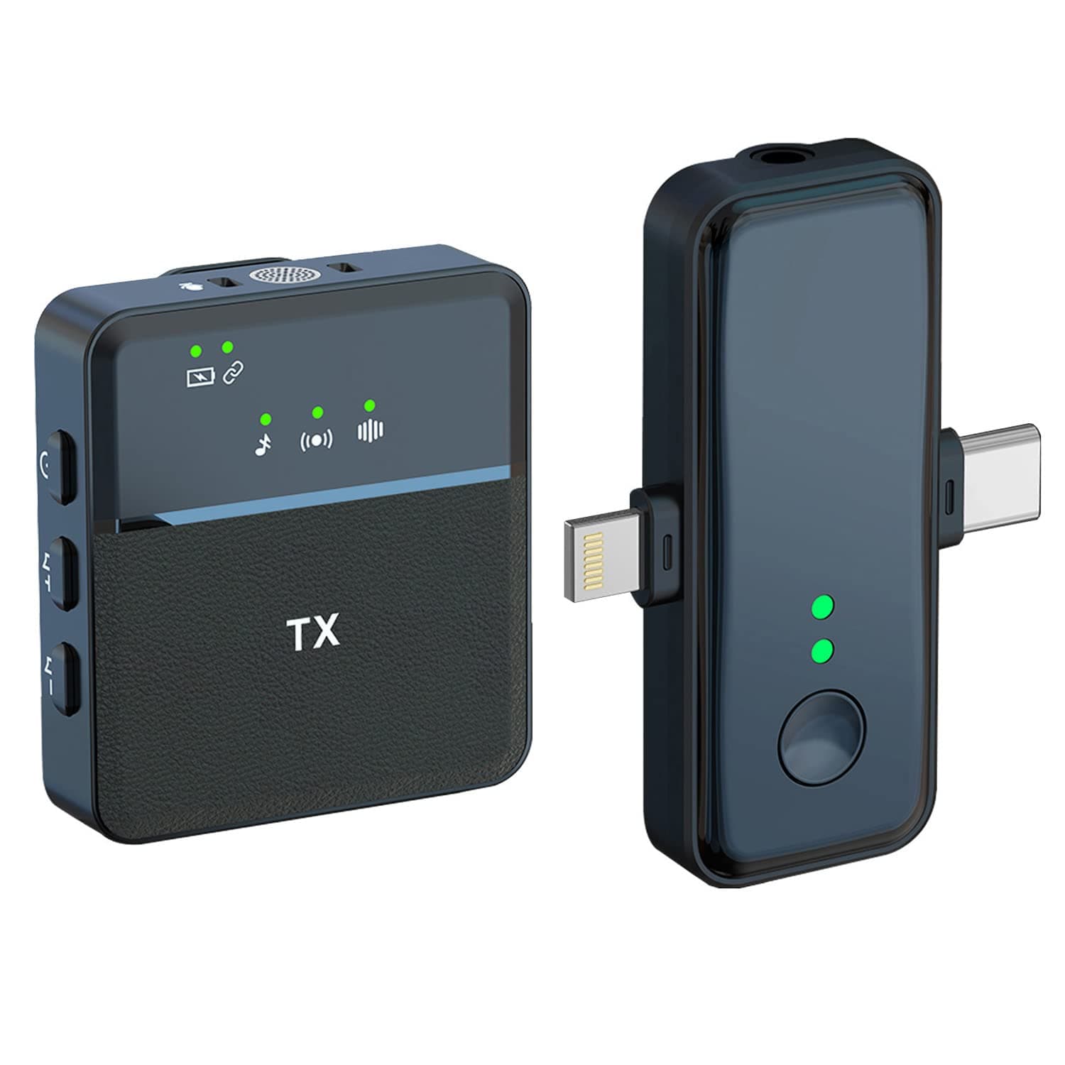 BroodioWireless Lavalier Microphone for iPhone,iPad,Android,Noise Cancellation, 12H Battery Life,Wireless Lapel Microphone for Video Recording, Live Streaming, YouTube, Facebook, Vlogs