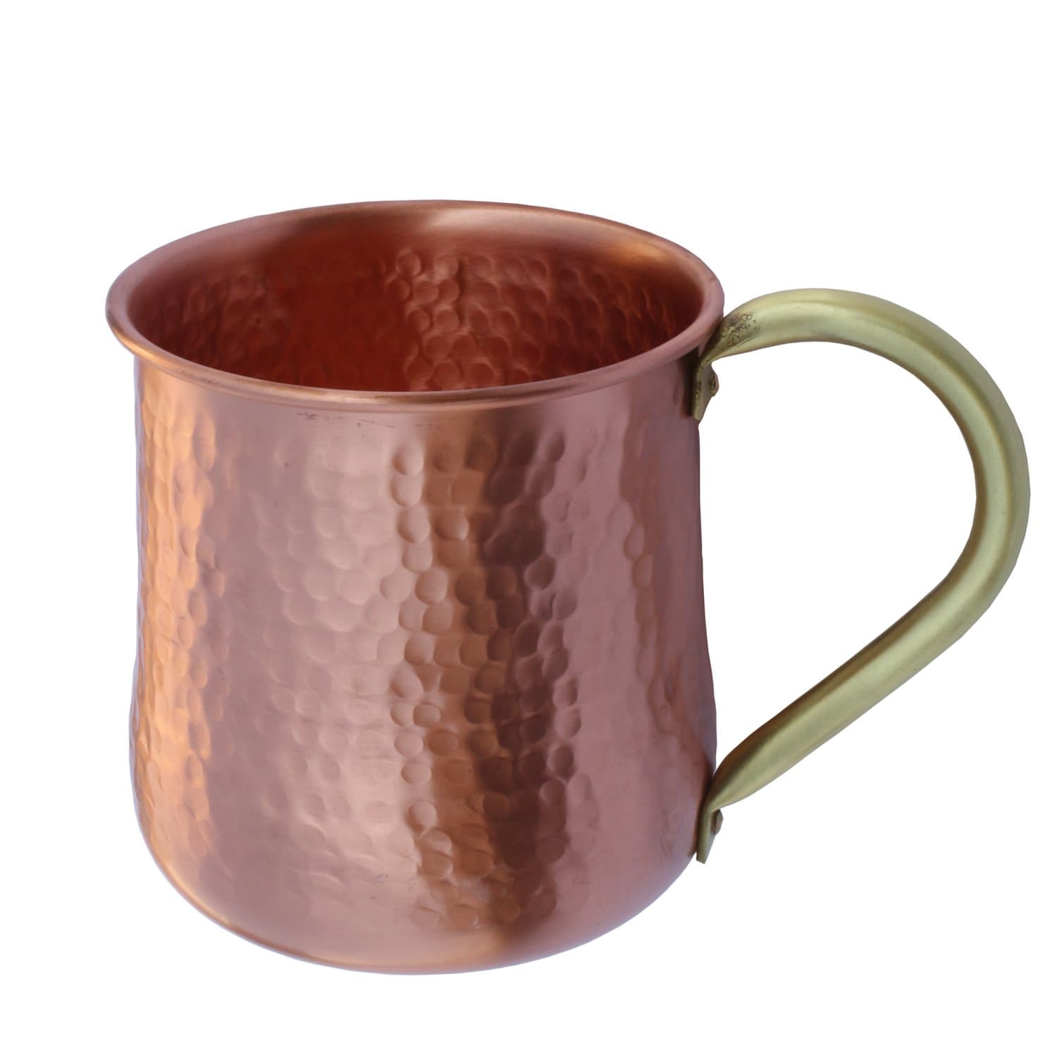 De Kulture Works Handcrafted Pure Copper Mug Moscow Mule Large Pitcher With Handle, Ideal Drinkware With Ayurveda & Yoga Benefits Best Kitchen & Dining Table coration, 3.0x4.0 (DH) Inches 450ML