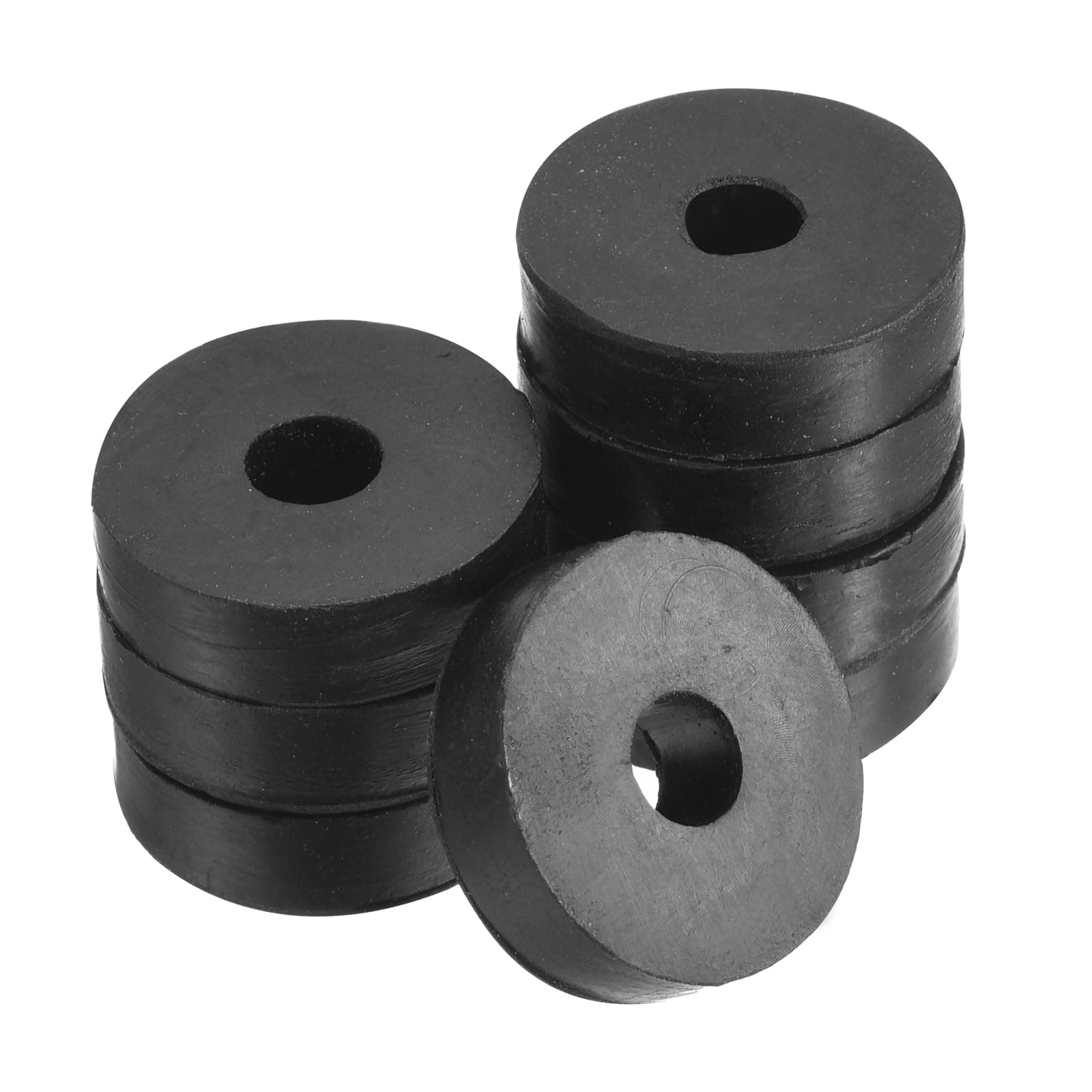 PATIKIL 0.28" ID 1" OD Vibration Isolation Rubber Washers, 8 Pack Damping Pads Mechanical Anti Vibration Shock Absorber for HVAC Air Conditioner