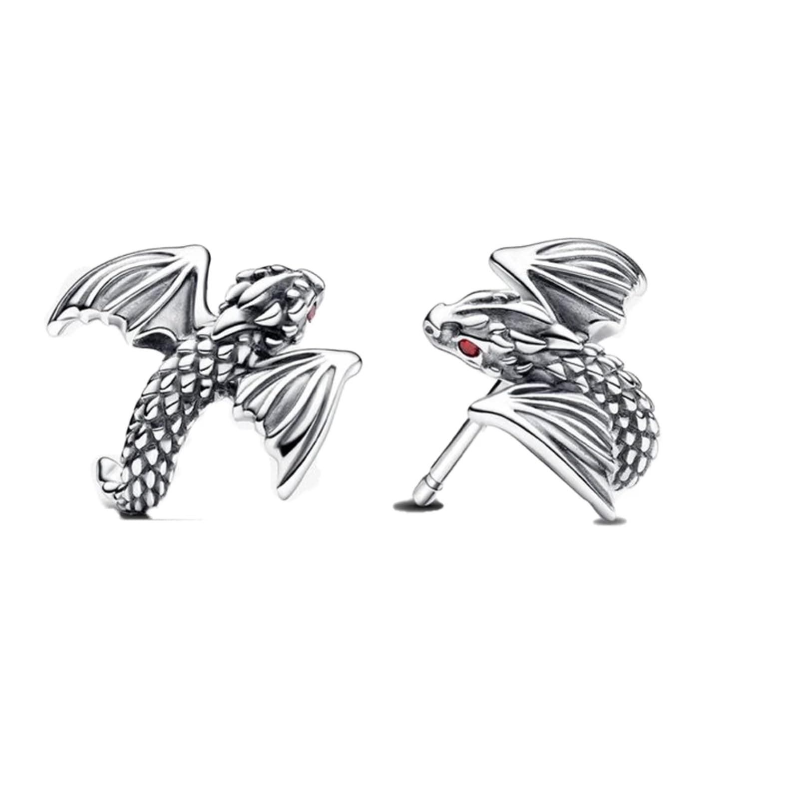 Curved Dragon Stud Earrings