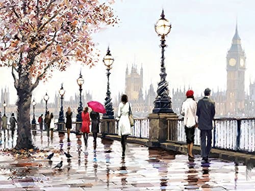 Art Group WDC100266 Richard Macneil (Thames View) -Canvas Print 60 x 80cm, Wood, Multicolour, 60 x 80 x 4.2 cm