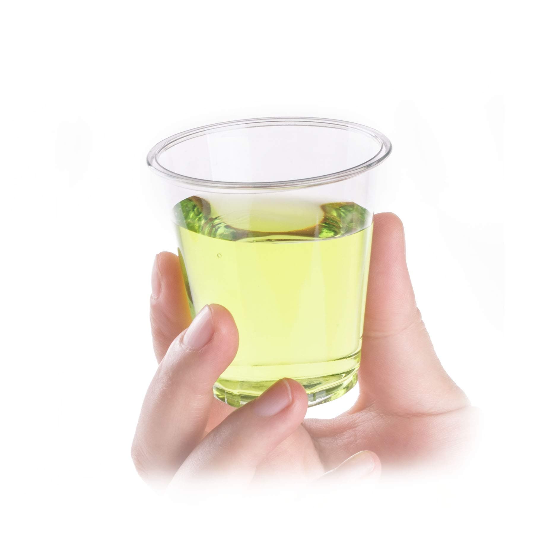 Golden Apple, 3 oz 100ct clear plastic cups. Disposable Mini Cups, Plastic Cups, Plastic Shot Glasses, Jello Shot Party Tumblers .BPA Free.