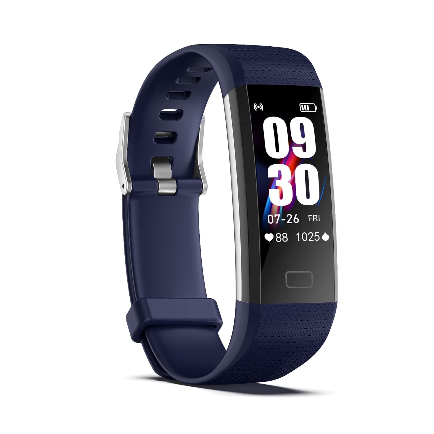 Fitness Tracker with Step Counter/Calories/Stopwatch, Activity Tracker with Heart Rate Monitor, IP68, Health Tracker with Sleep Tracker, Smartwatch, Pedometer Watch for Women Men Kids