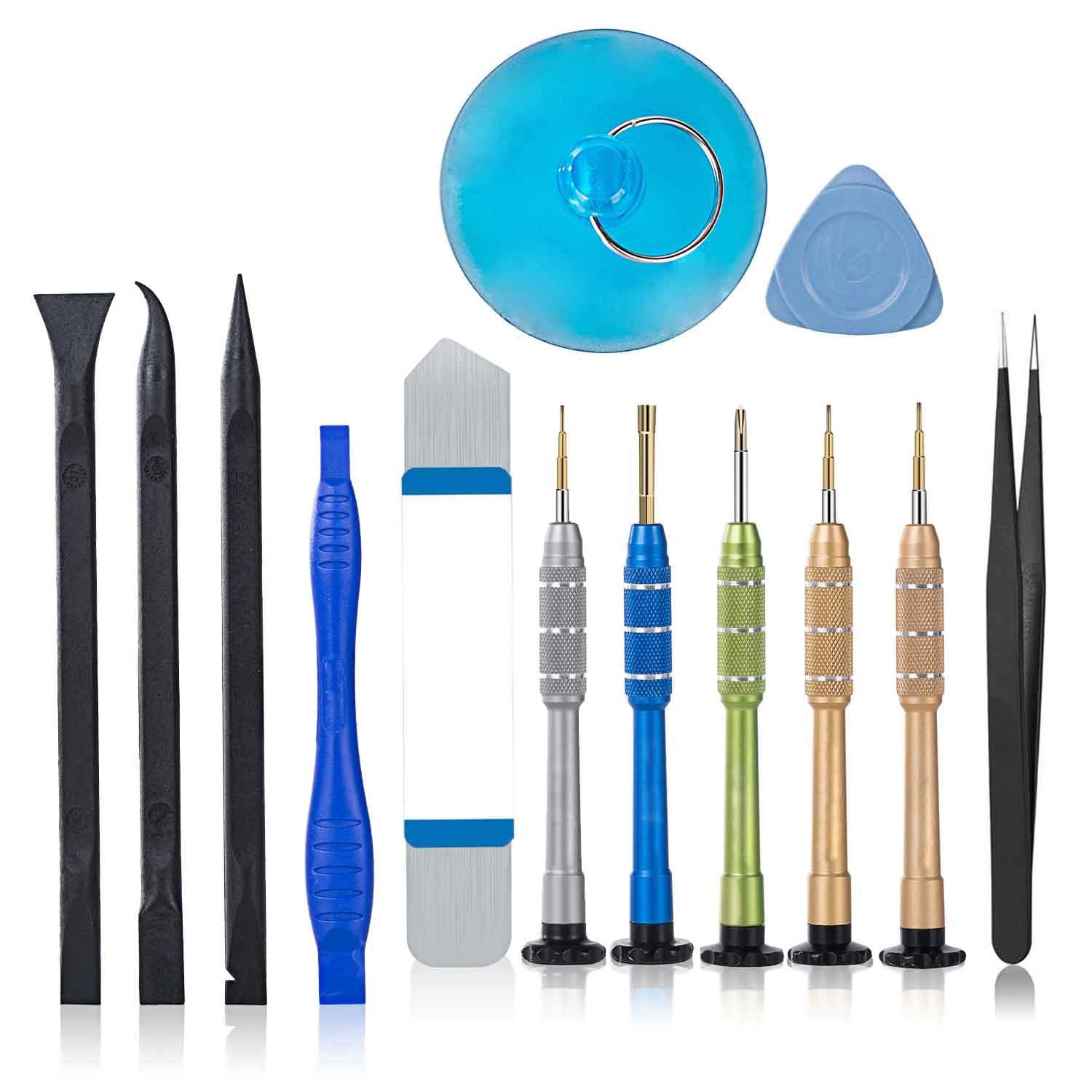 iPhone Screwdriver Set, qiaoyosh Screwdriver Repair Tool Kit for iPhone XR XS XS MAX X 8 Plus 7 6 6S 5 5S 5C 4 4S SE - Screwdriver Open Tool for Cell Phones and Mobile Devices