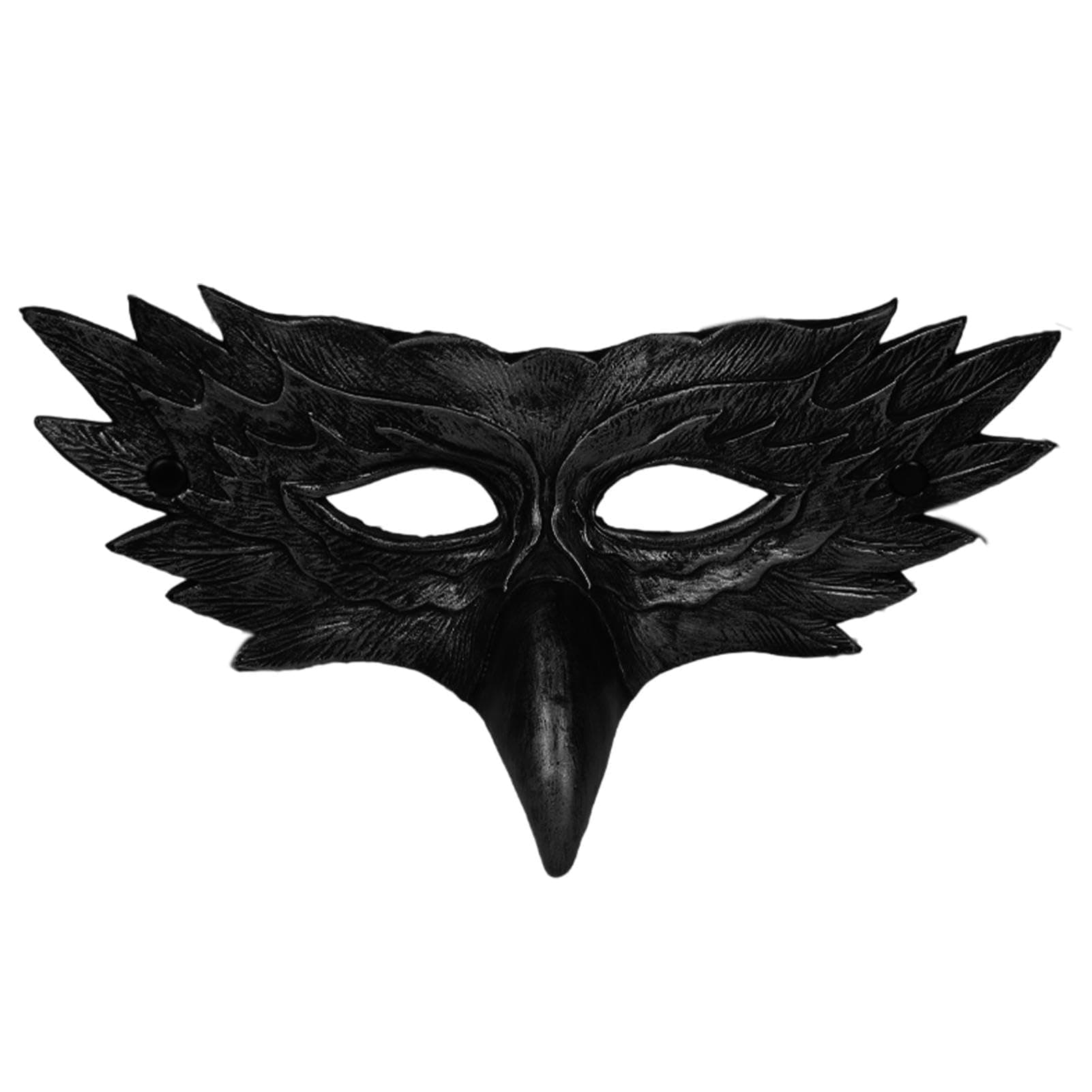 Dorugage Half Face Black Hawk masks | Cool Leather Bird masks | Half Face Halloween Costume Masks | Crow Animal Face Masque Accessories For Halloween Dress Up Party