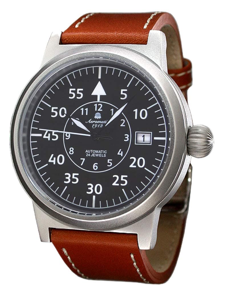 Aeromatic 1912 - Men's Automatic Wristwatch Leather Strap A1143X