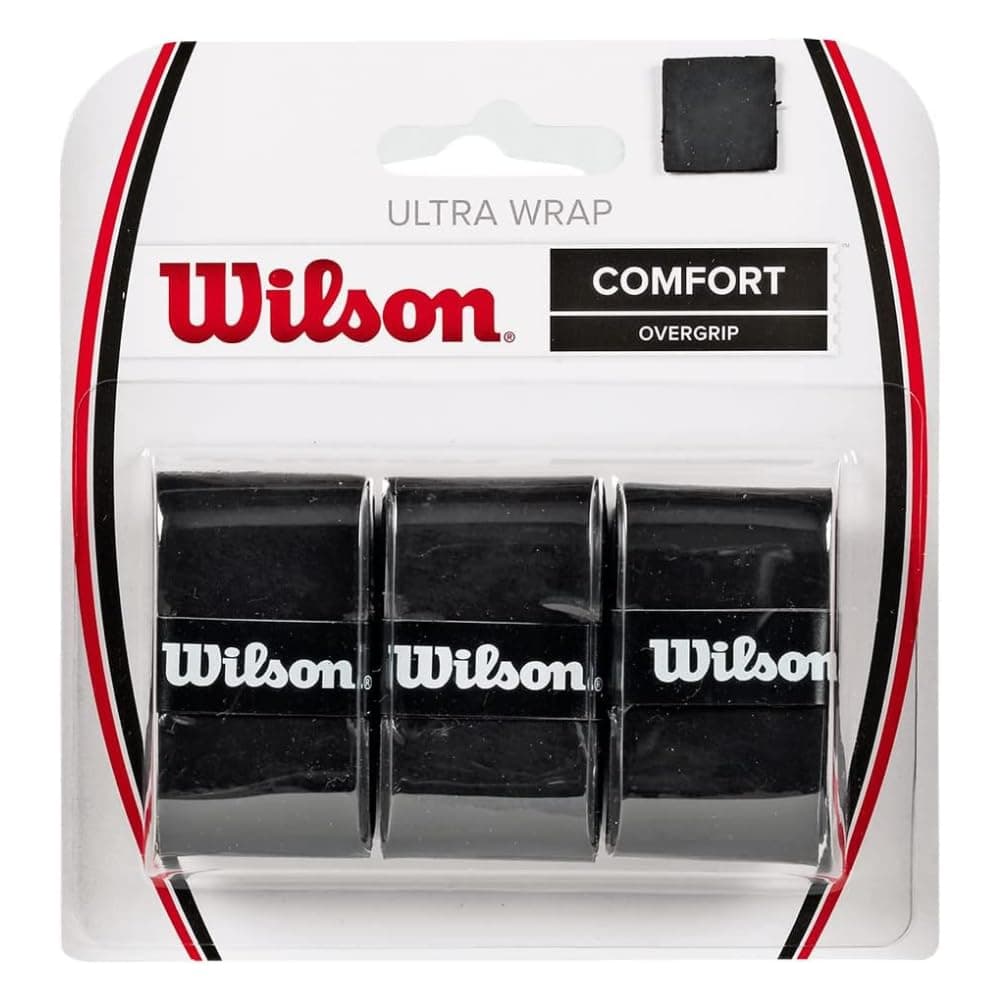Wilson Ultra Wrap Tennis Overgrip (3-Pack), Black
