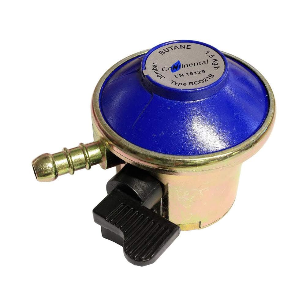 Butane Gas Regulator with 21 mm Threaded End Compatible with Calor 7 and 15 kg Bottles