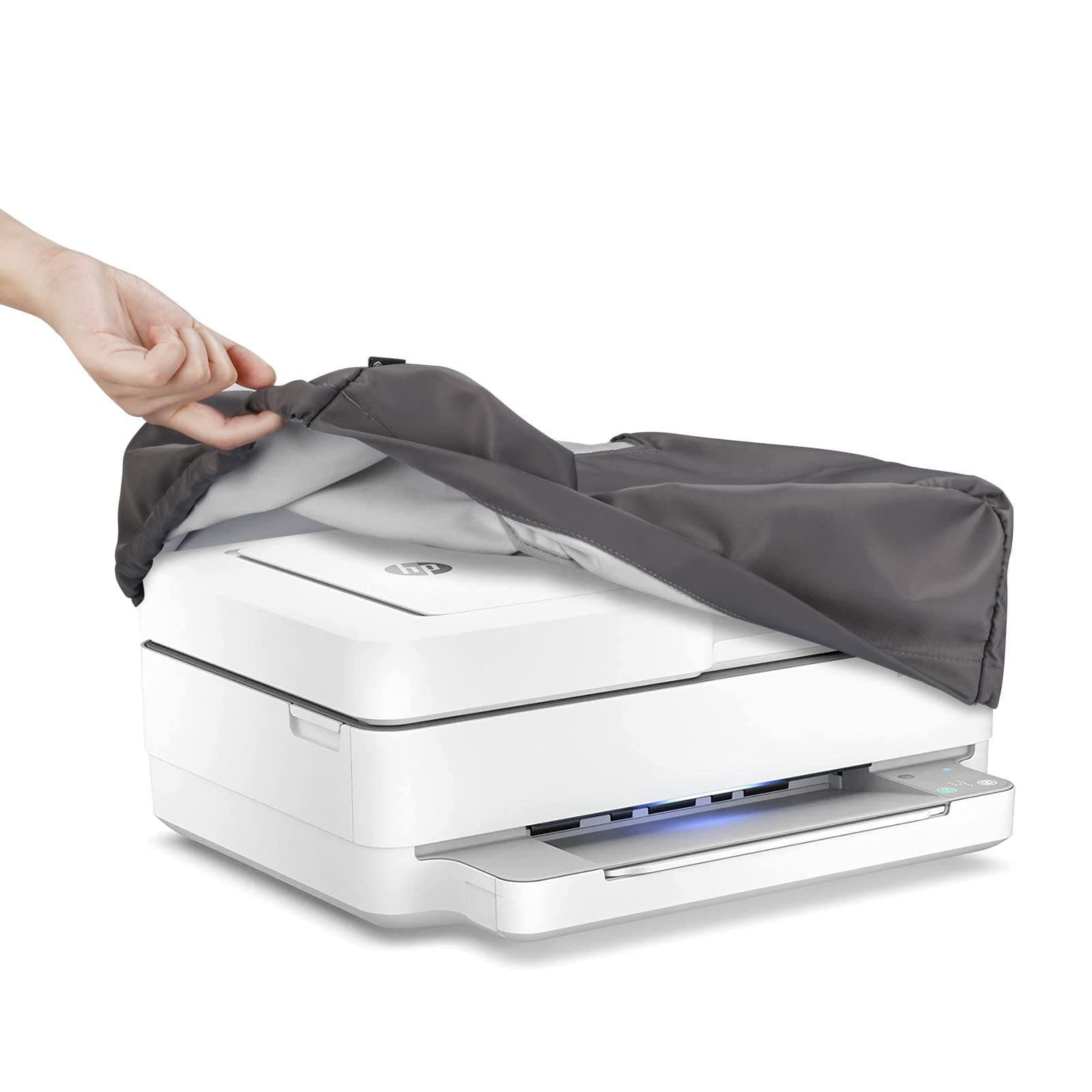 Printer Dust Cover Case - Compatible with HP DeskJet 2827e/2855e/2755e Wireless All-in-One Printer, Waterproof Anti-Static Protector Sleeve - 17.9 x 14.5 x 5.9 Inch