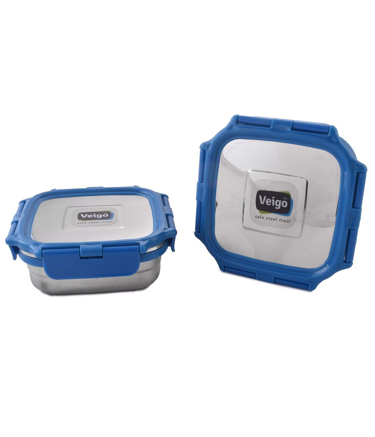 Veiki VEIGO Stainless Steel Lunch Box (Medium) (Blue)