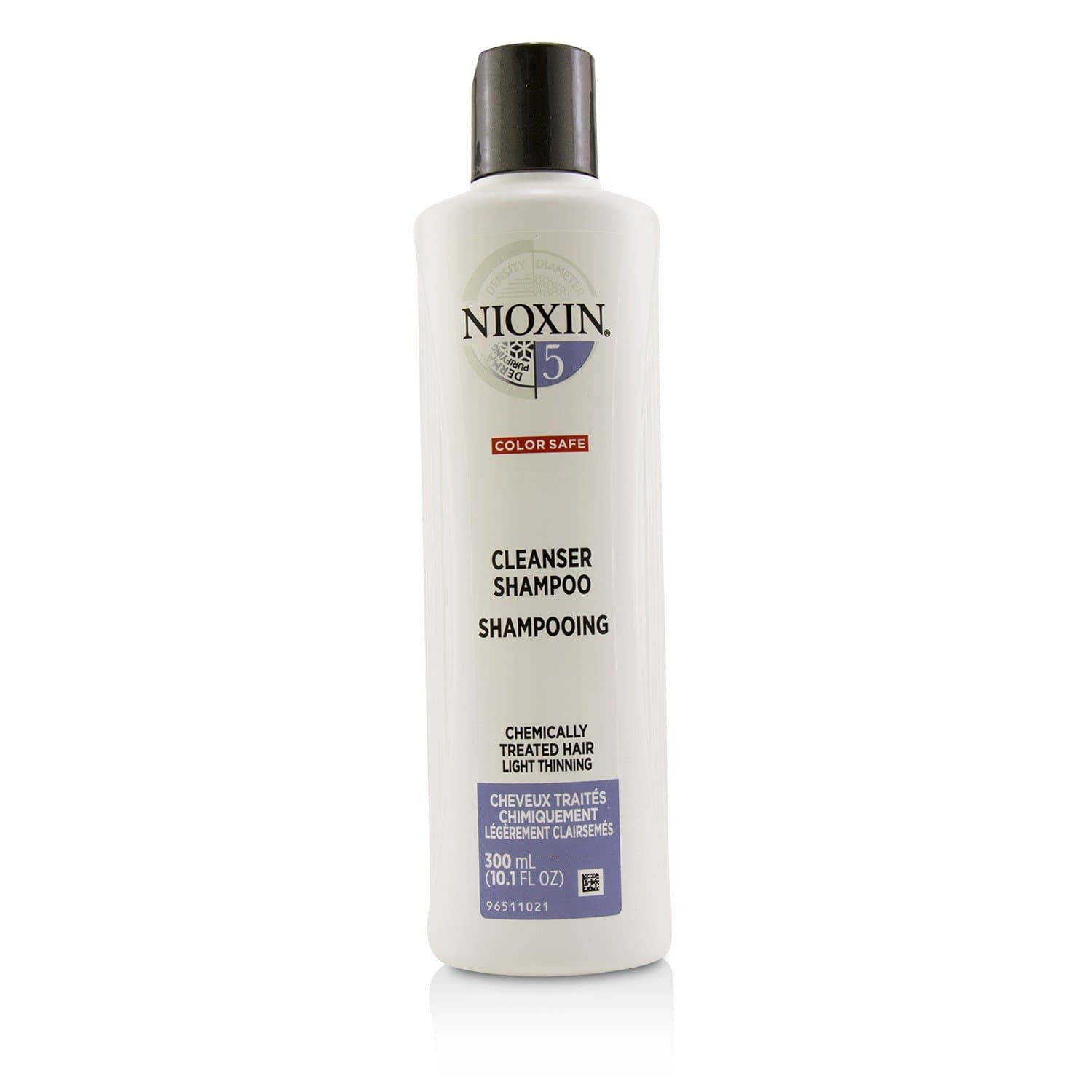 NioxinDerma Purifying System 5 Cleanser Shampoo (Chemically Treated Hair, Light Thinning, Color Safe) 300ml/10.1oz
