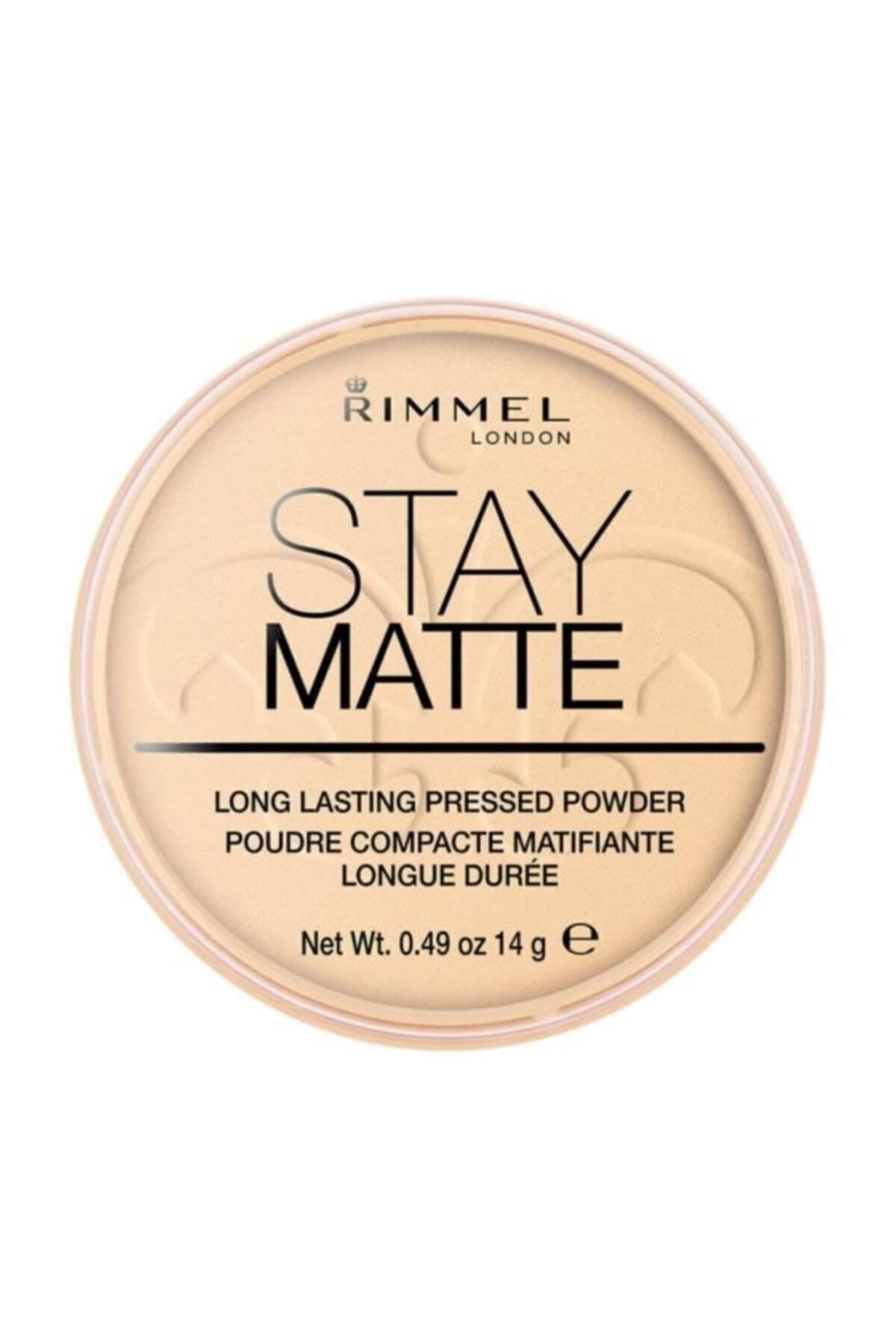 RIMMEL STAY MATTE PRESSED POWDER #001 TRANSPARENT