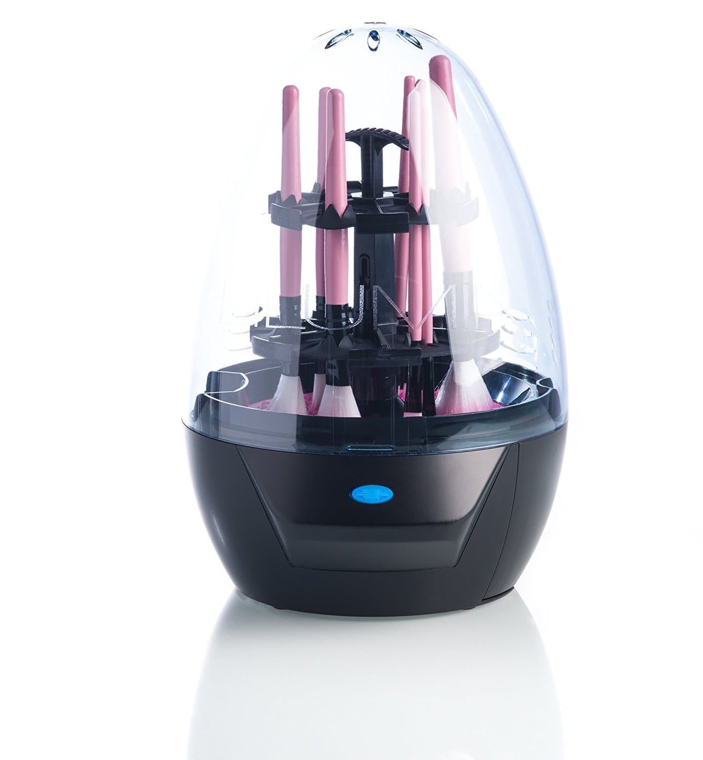 Lilumia 2 Makeup Brush Cleaner Device (Matte Black) - Electronic Cleaning Machine Keeps Cosmetic Makeup Brushes Soft & Clean with the Push of a Button