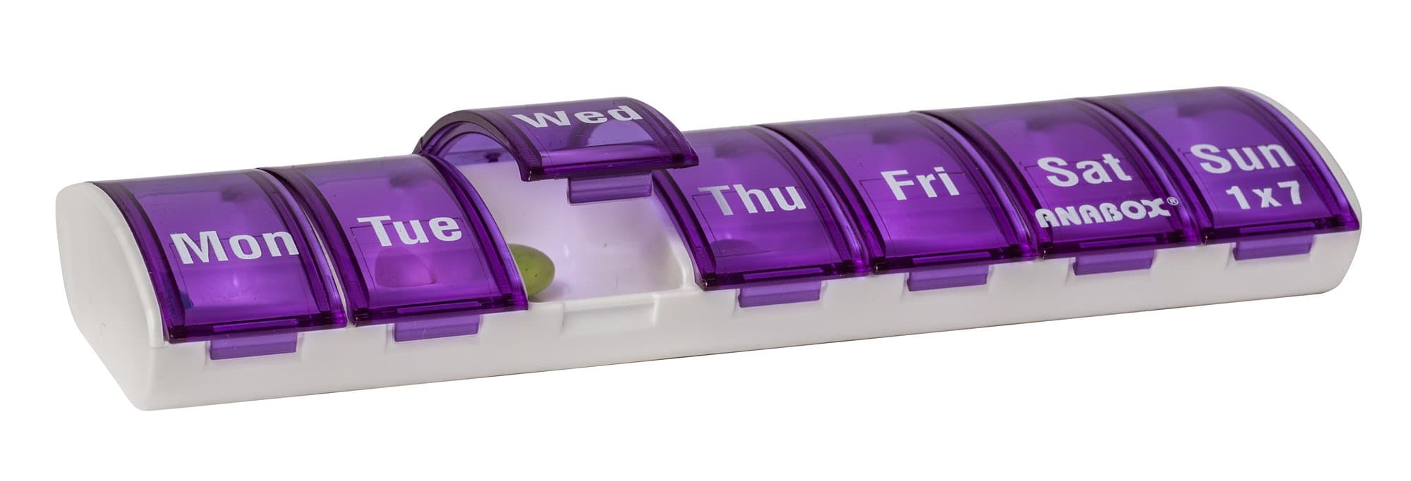 Anabox 7 Day Pillbox Purple
