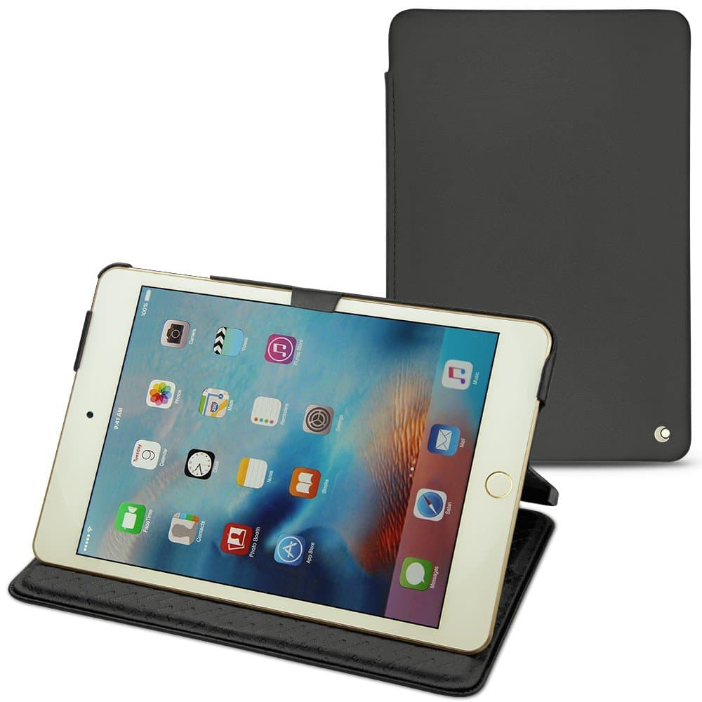 Noreve Tradition Leather Book Stand Case for Apple iPad Mini 4 - Black