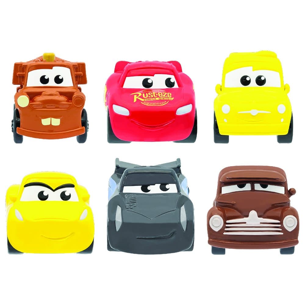 Basic Fun Mash'Ems - Cars 4 Pack (4 Blind Capsules Per Order) Squishy Collectible Toy