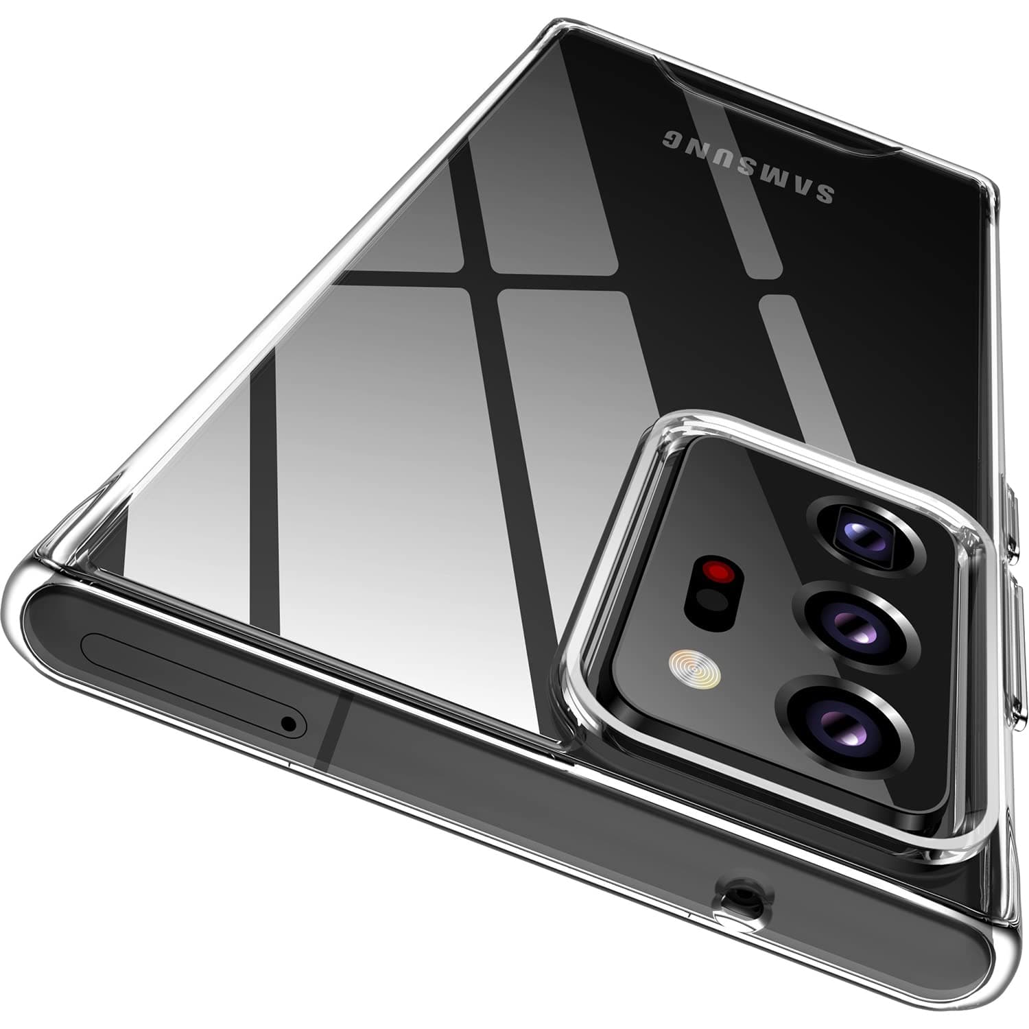 Rayboen for Samsung Galaxy Note 20 Ultra Case, Crystal Clear Designed Hard PC Back Soft TPU Frame Shockproof Protective Slim Fit Durable Transparent Phone Cover for Galaxy Note 20 Ultra 5G