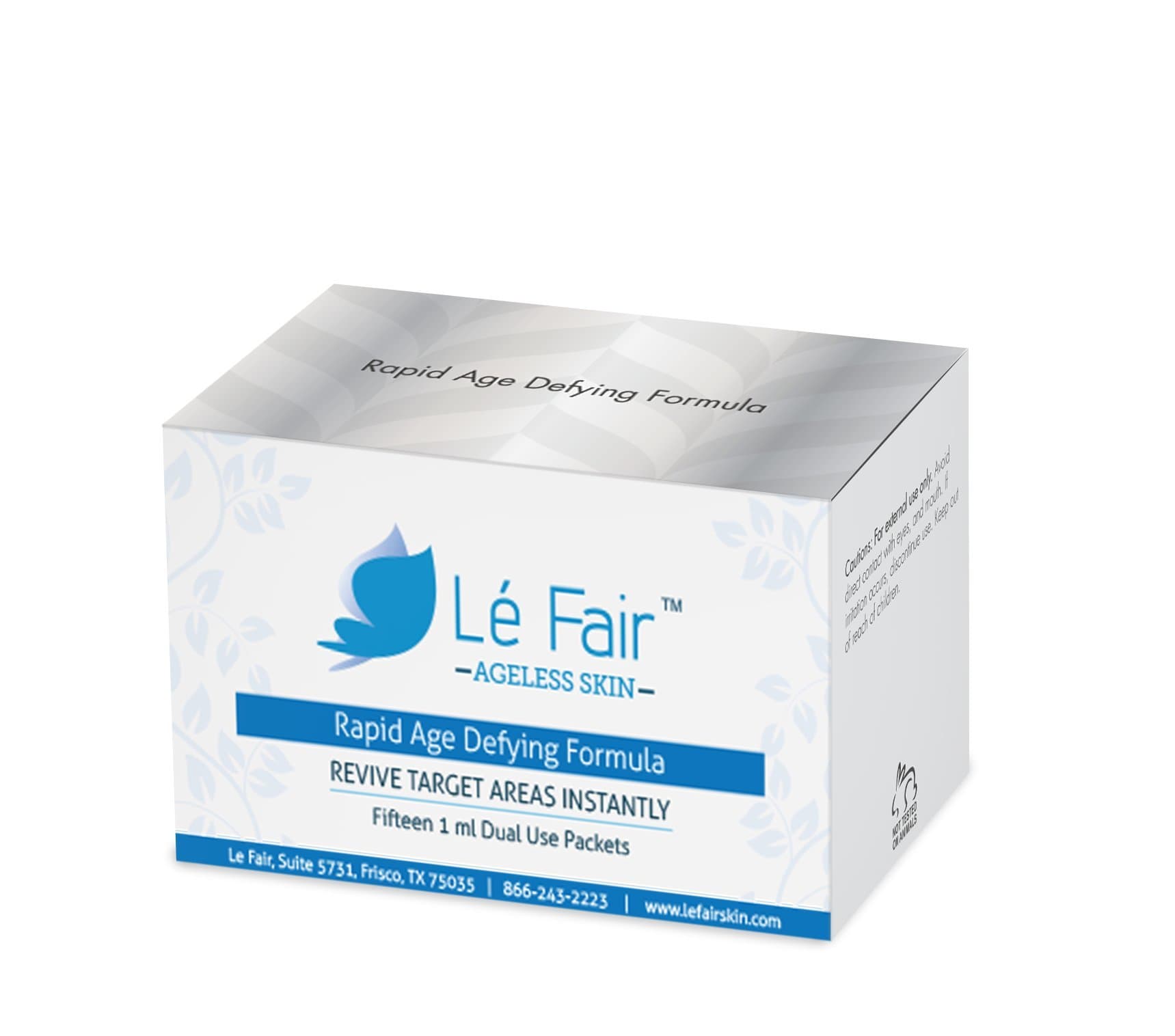 Le Fair Rapid Age Defying Face Lift Packets - On The Go Instant Eye Lift Cream Packets Works Instantly For Ageless Skin - Contains Peptides, Botanical Extracts, and Vitamins