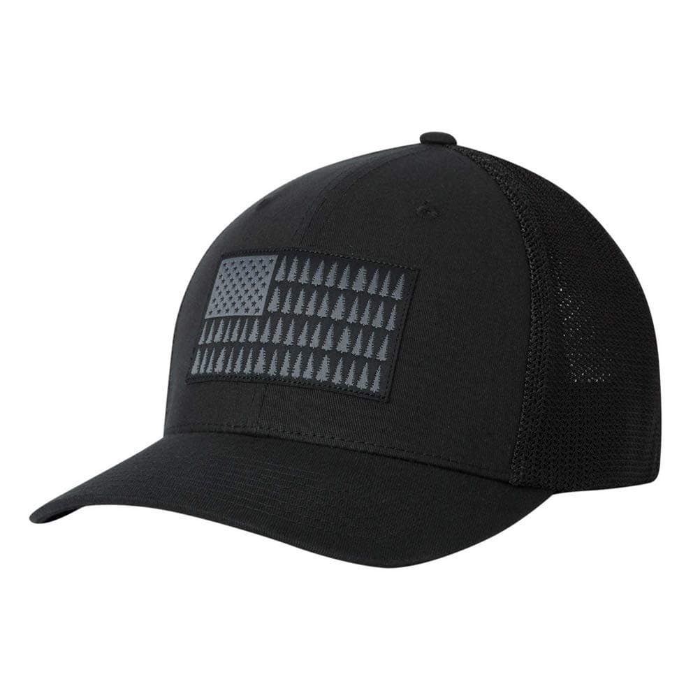 Unisex Tree Flag Mesh Ball Cap, Black, S/M