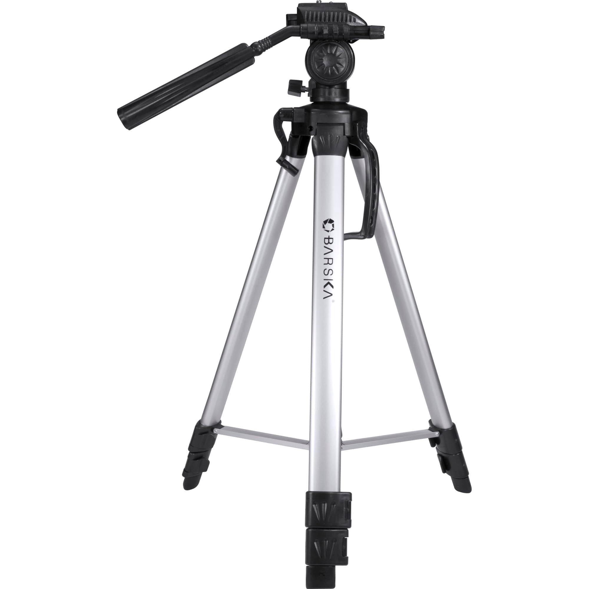 BARSKA Deluxe Tripod Extendable to 63.4" w/ Carrying Case , Gray/Black
