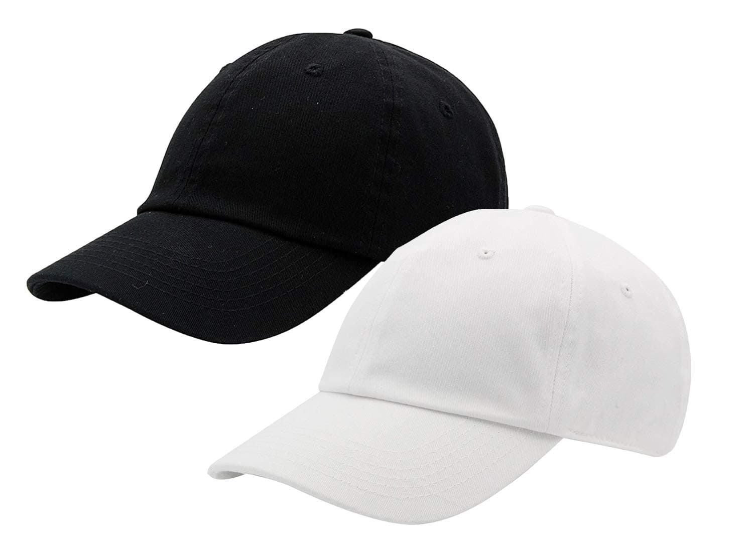 Zipper-GZipper G Caps Combo Pack & Cotton Baseball Cap for Men Women with Adjustable Strap