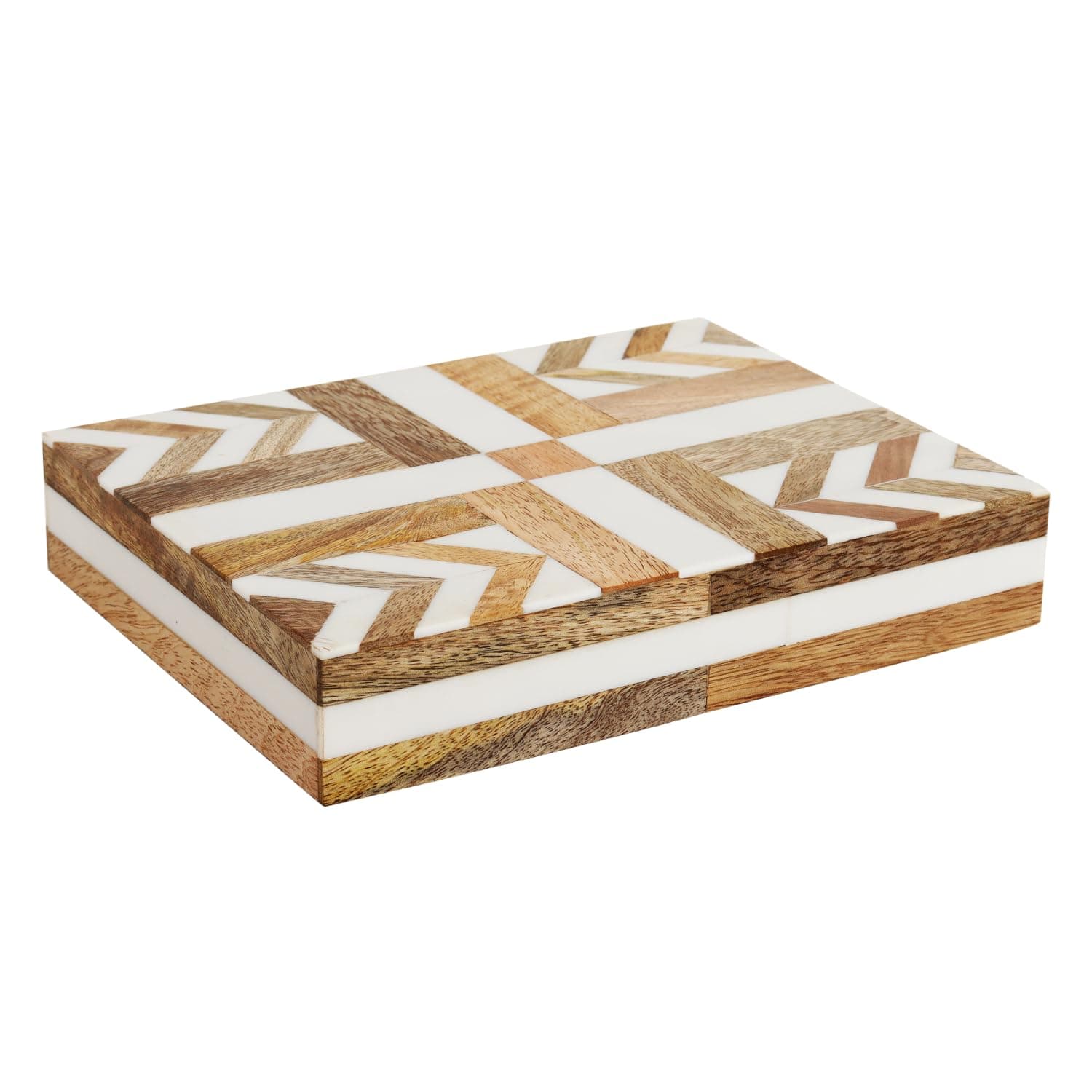 Handicrafts Home Decorative Box 8x6 – Photo Storage Box, Jewelry Organizer, Modern Decorative Storage Box with Lid, Bohemian Table Décor, Vintage Keepsake Box for Shelf or Coffee Table Décor