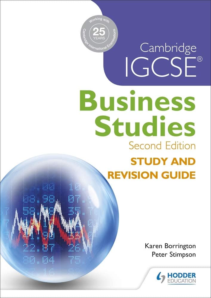 Cambridge IGCSE Business Studies Study and Revision Guide 2nd edition Paperback – 25 Dec. 2015