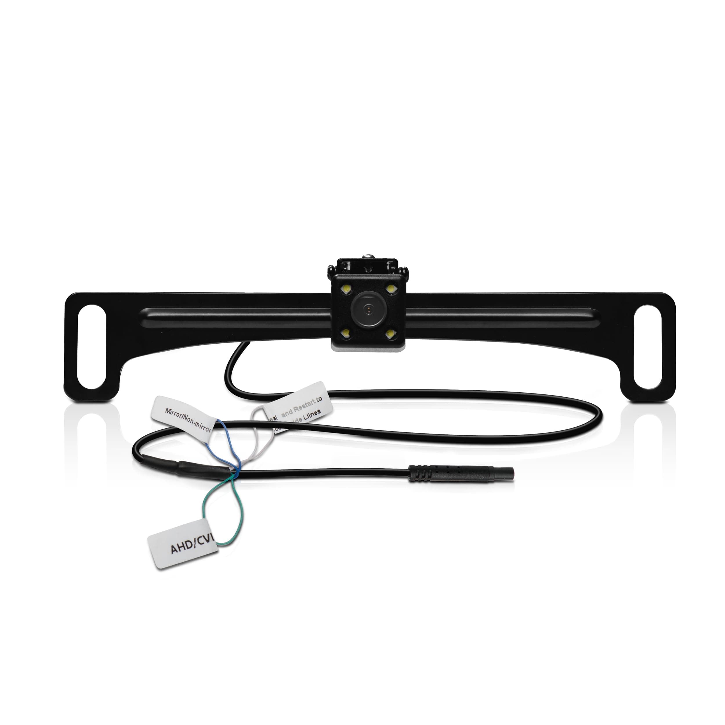 BOSS Audio Systems LPCB40 Reverse Rearview License Plate Backup Car Camera - 170° Wide Angle Rear View, Weatherproof Back Up Cam