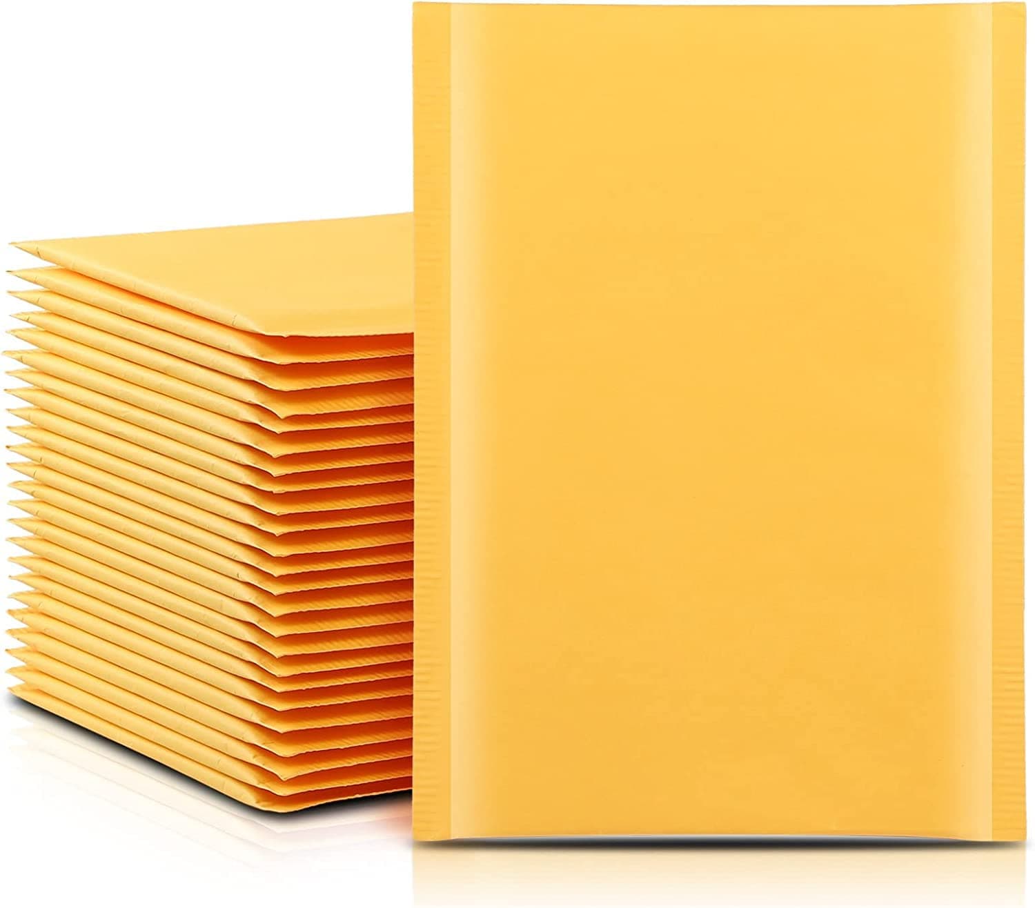 Padded Envelopes A4, with Easy Tear Strip Peel + Seal Bubble Mailer Bags Postal Wrap Envelope Cushioned Protective Packaging 220 x 340 mm (Yellow A4, 10pcs)