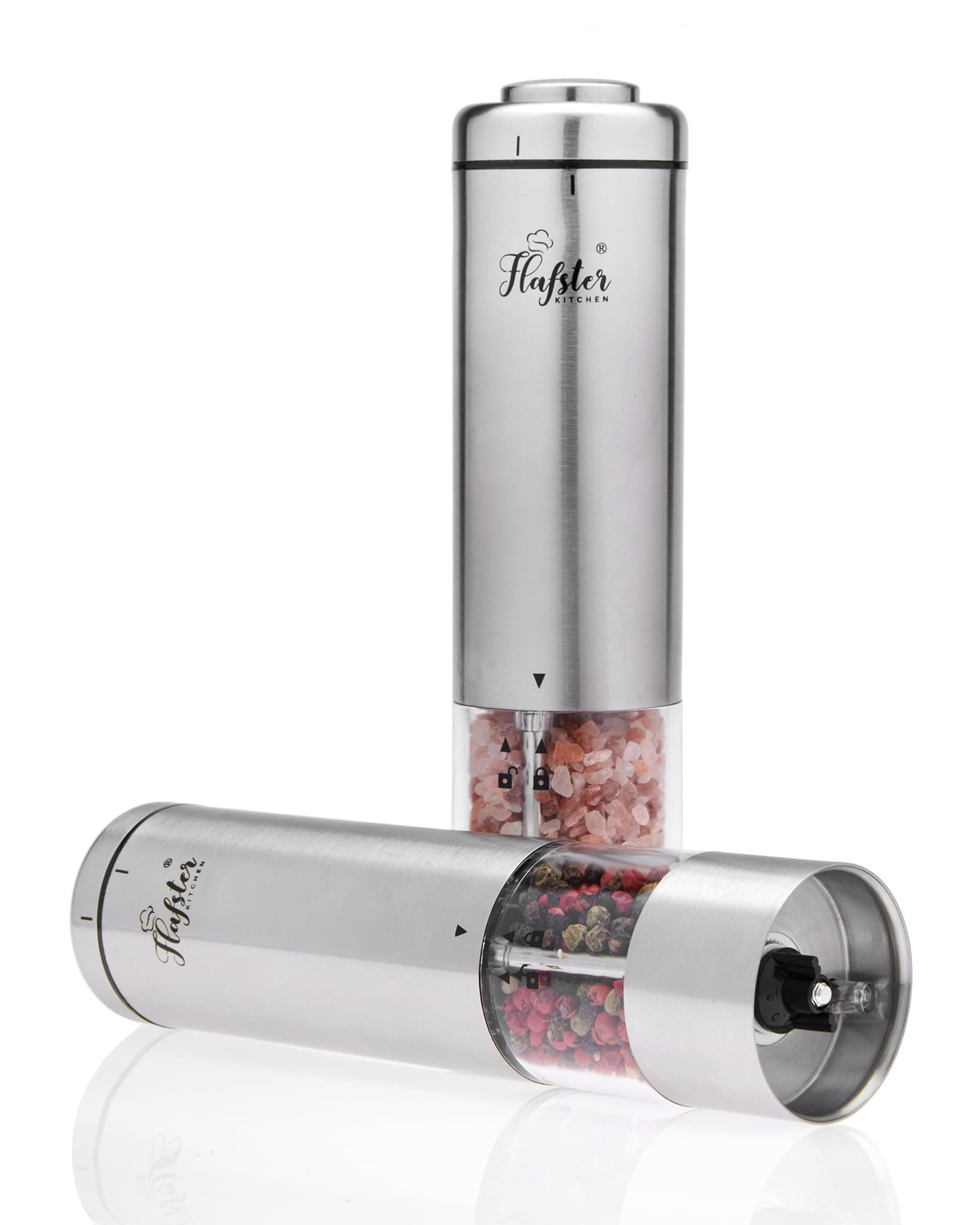 FLAFSTER KITCHEN Manual Coffee Grinder- Coffee Bean Grinder With Ceramic Mechanism Portable Stainless Steel Burr Hand Coffee Grinder With Folding Stainless Steel Handle - Accessories (Silver)