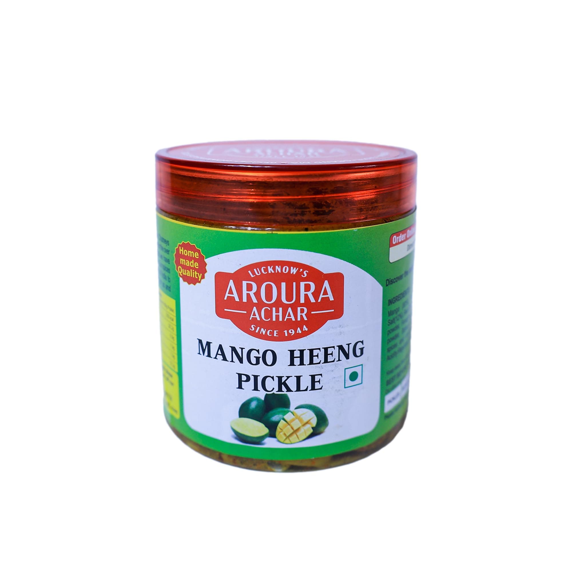 LUCKNOW'S AROURA ACHAR SINCE 1944 Mango Hing Pickle 400g for Home Use Home Made With Love No Artificial Colors