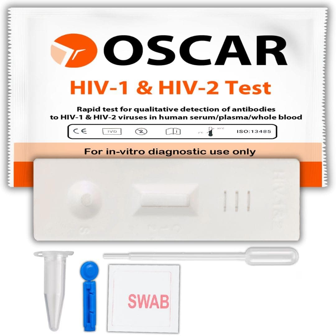 Oscar HIV1 & HIV2 Rapid Home Test Kit (Pack of 1)