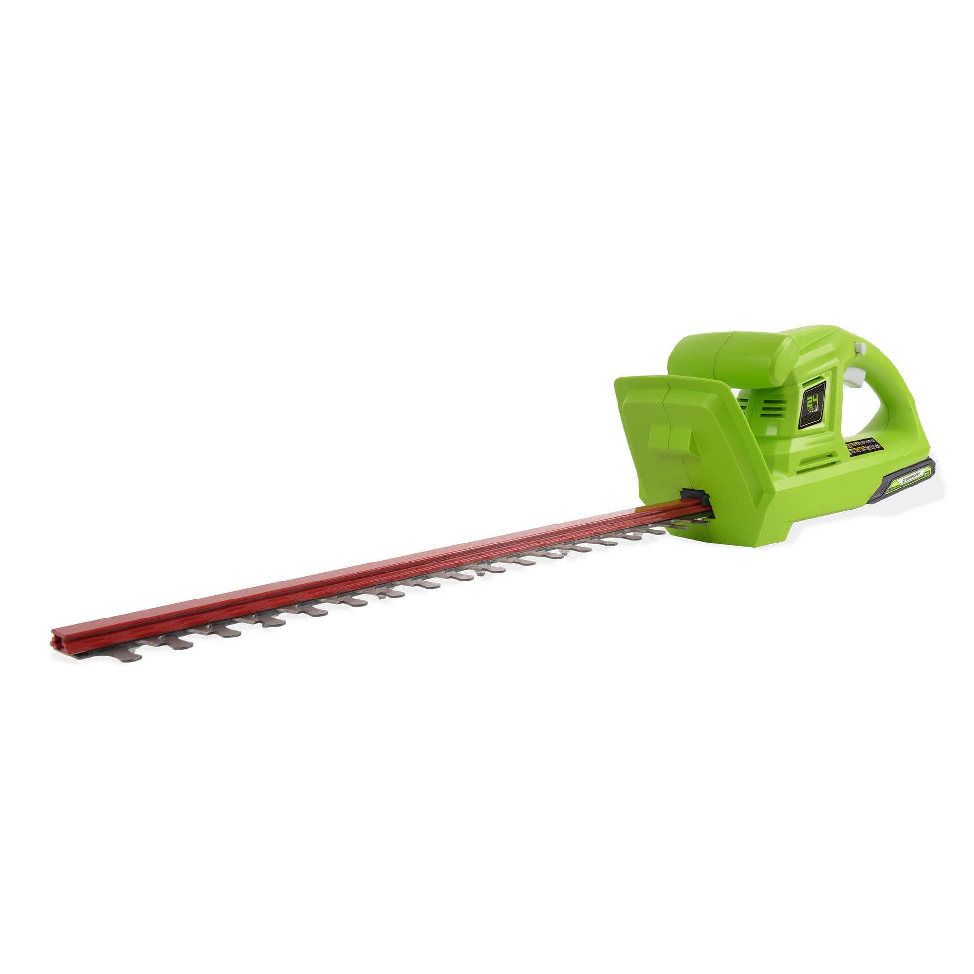 Greenworks Tools Battery hedge trimmer G24HT (Li-Ion 24 V 47 cm cutting length 17 mm tooth spacing 2800 cuts/min t-shaped handle without battery and charger)
