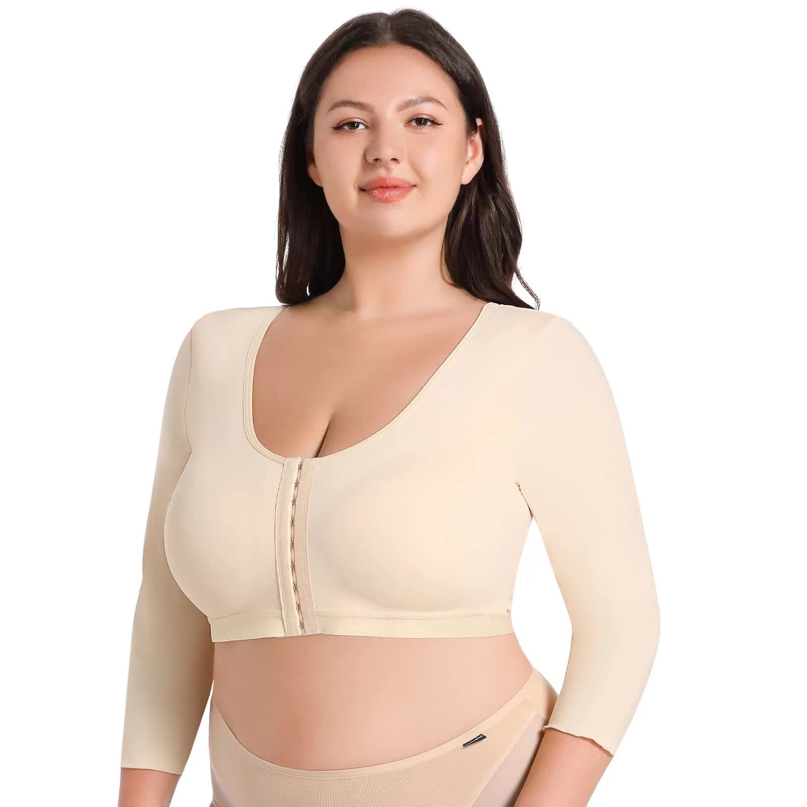Plus Size Women's Arm Shaper Tops Arm Lift Slimmer Compression Sleeves Support Garment Post Surgical Corrector Tank Top