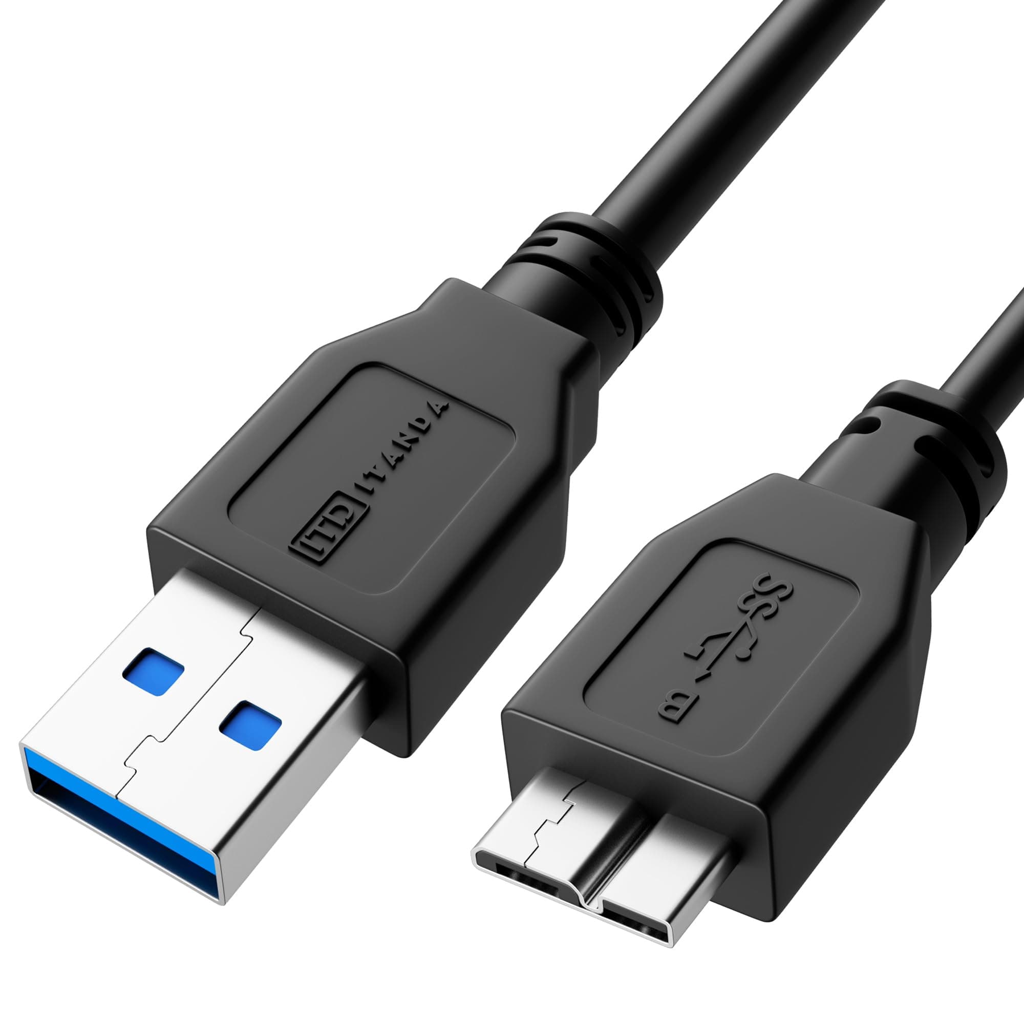 ITANDA USB 3.0 Cable For WD Western Digital My Passport and Elements Hard Drives A to Micro B