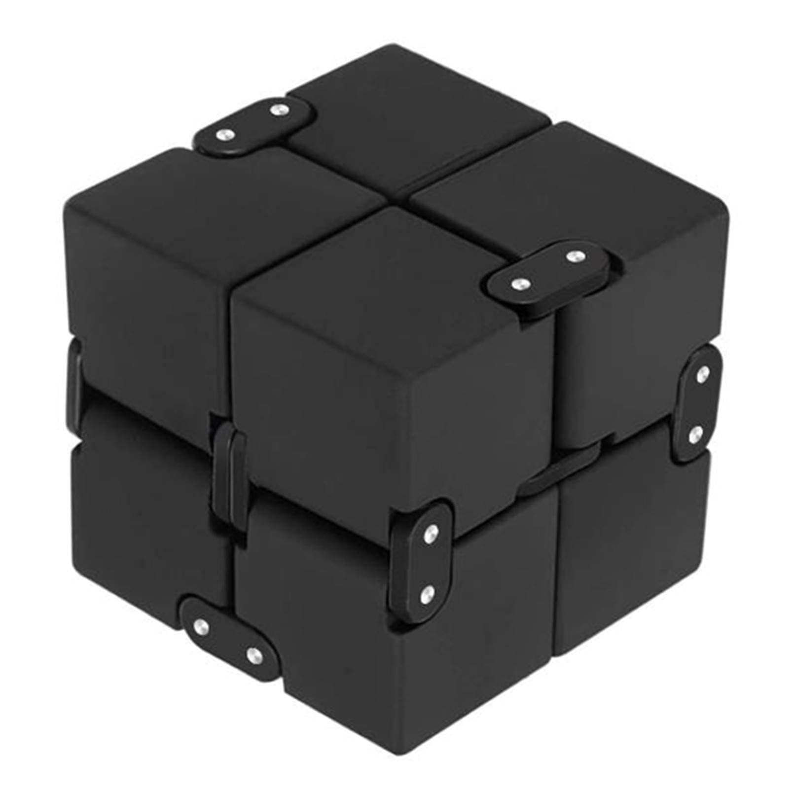 COOLBABY Magic Folding Cube Puzzles Infinity Fidget Stress Relief Toy Black
