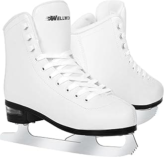 - Ice Skates for Women, Adult Figure Skates for Men, Figure Skating Shoes with Velvety Lining for Indoor& Outdoor Rink,Ice Skates Size 5 6 7 8 9 10 11 and 2Y 3Y