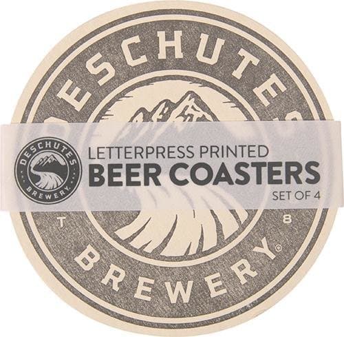 DeschutesBrewery Hand-Printed Coasters - Set of 4