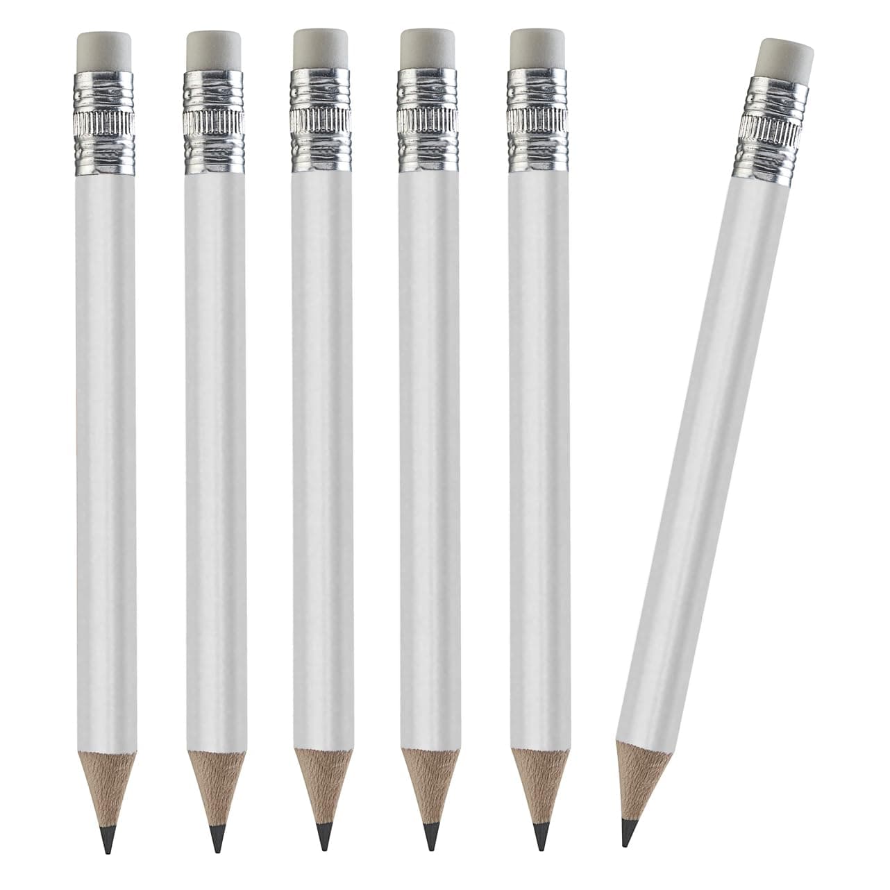 TH Golf 100pcs Premium Golf Pencils, 4 Inch Mini Pencils Half Pencils with Eraser Sharpened Wood Mini Round Pencils for Schools Wedding Toddlers Home Corporate Multiple Colours