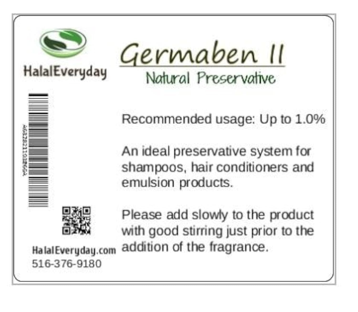 SAAQIN Germaben II - Natural Preservative - Clear Liquid Preservative - Great for making lotion, cream and shampoo- 8oz