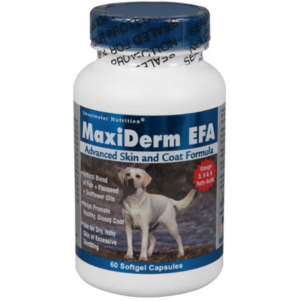 MaxiDerm Skin and Coat Dog Supplement 60 Count