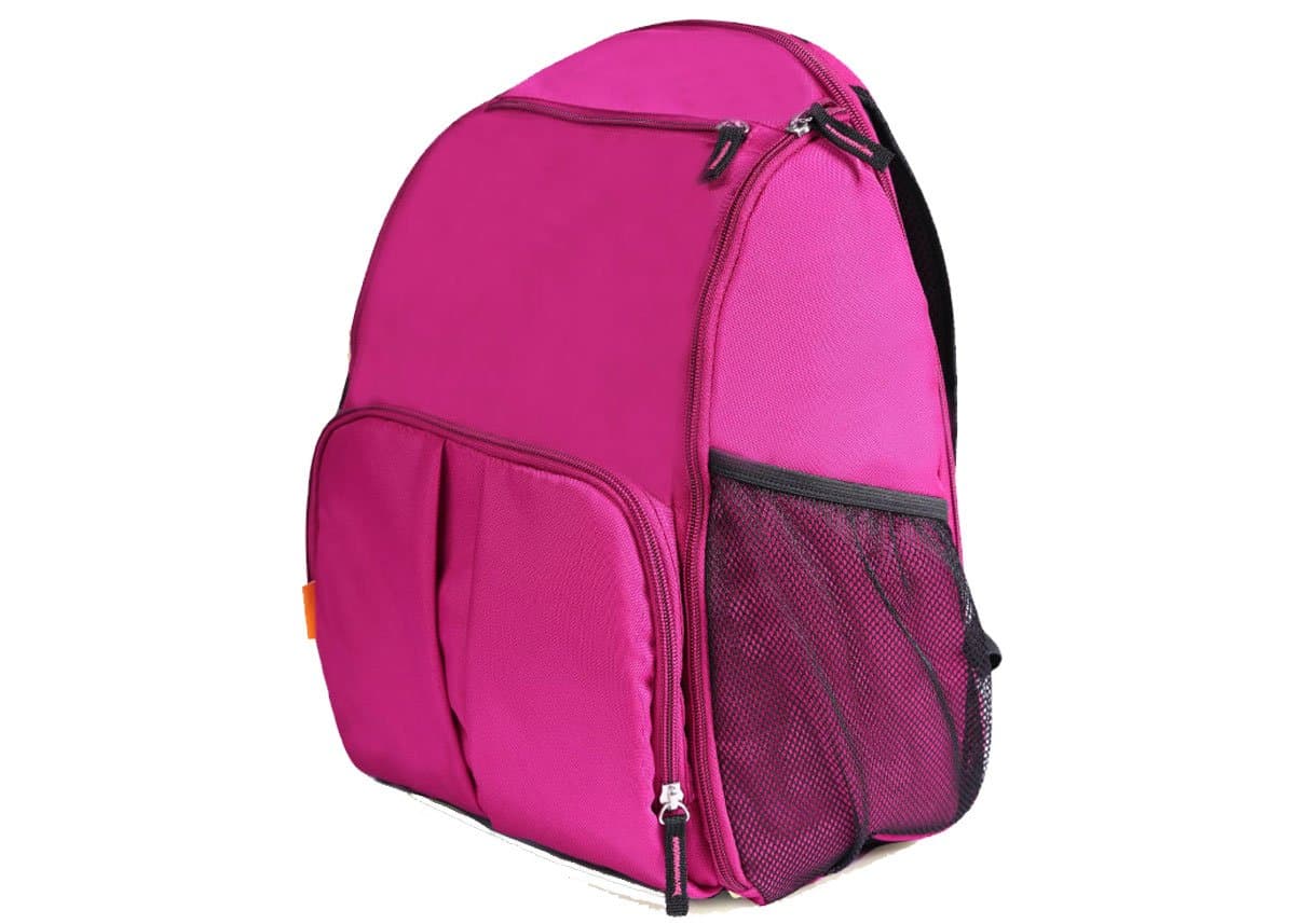 Beebaba Backpack Diaper Bag with Insulated Bottle Pocket, Eco-friendly Series (Purple)