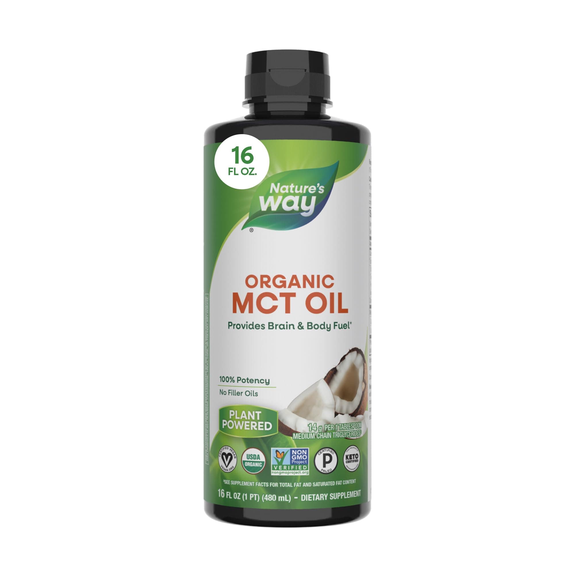 MCT Oil From Coconut 16 fl oz (474 ml)