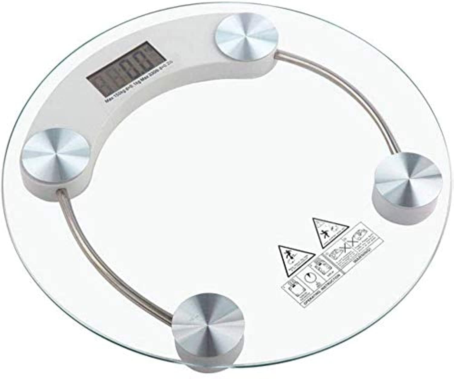 M5 MS Smart Digital Weighing Scale Highly Accurate Bathroom Body Weighting Scale 180 KG Capacity (Circle)