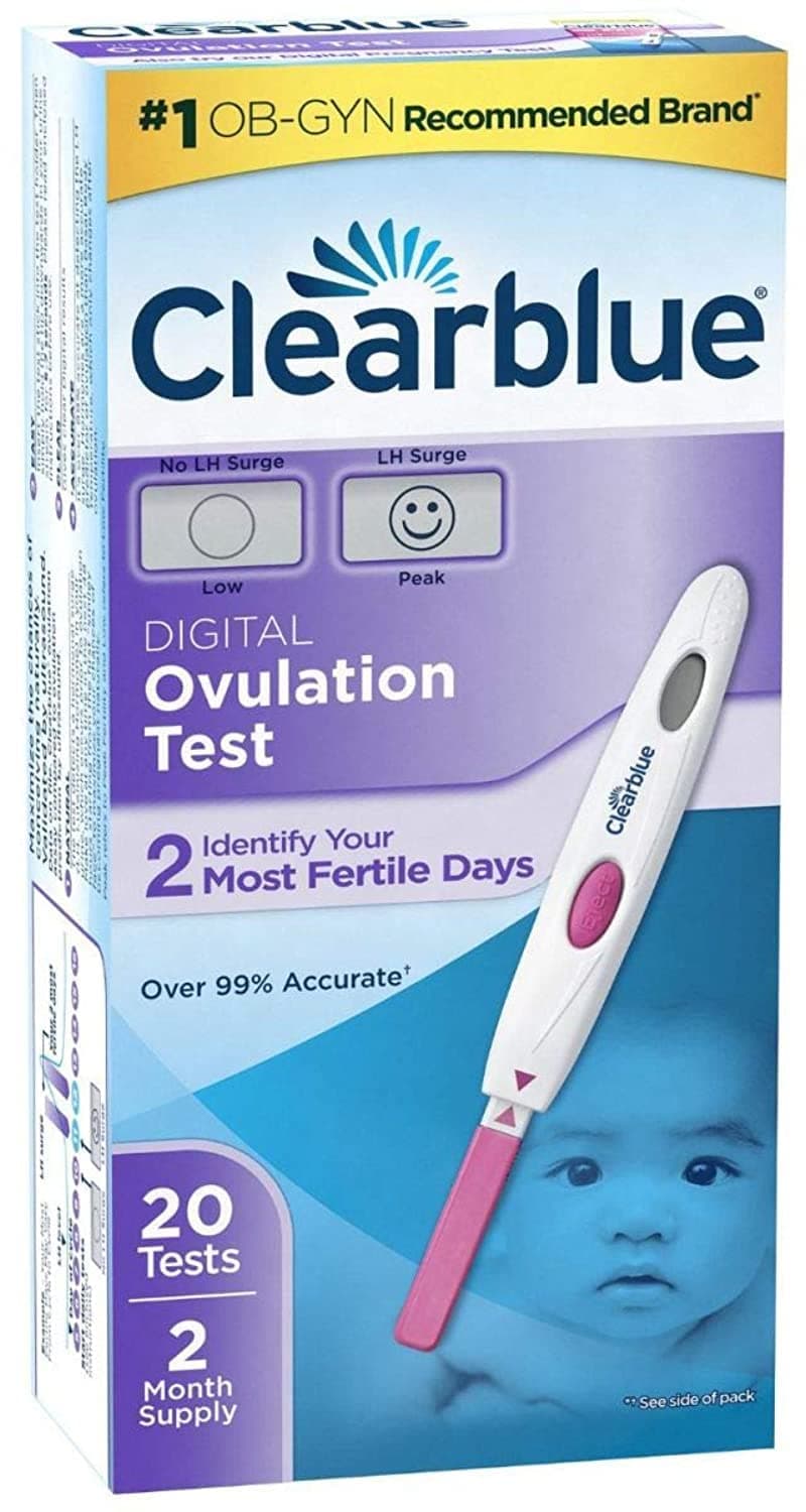 Clearblue جهاز كشف الإباضة عدد 20 شريحة اختبار