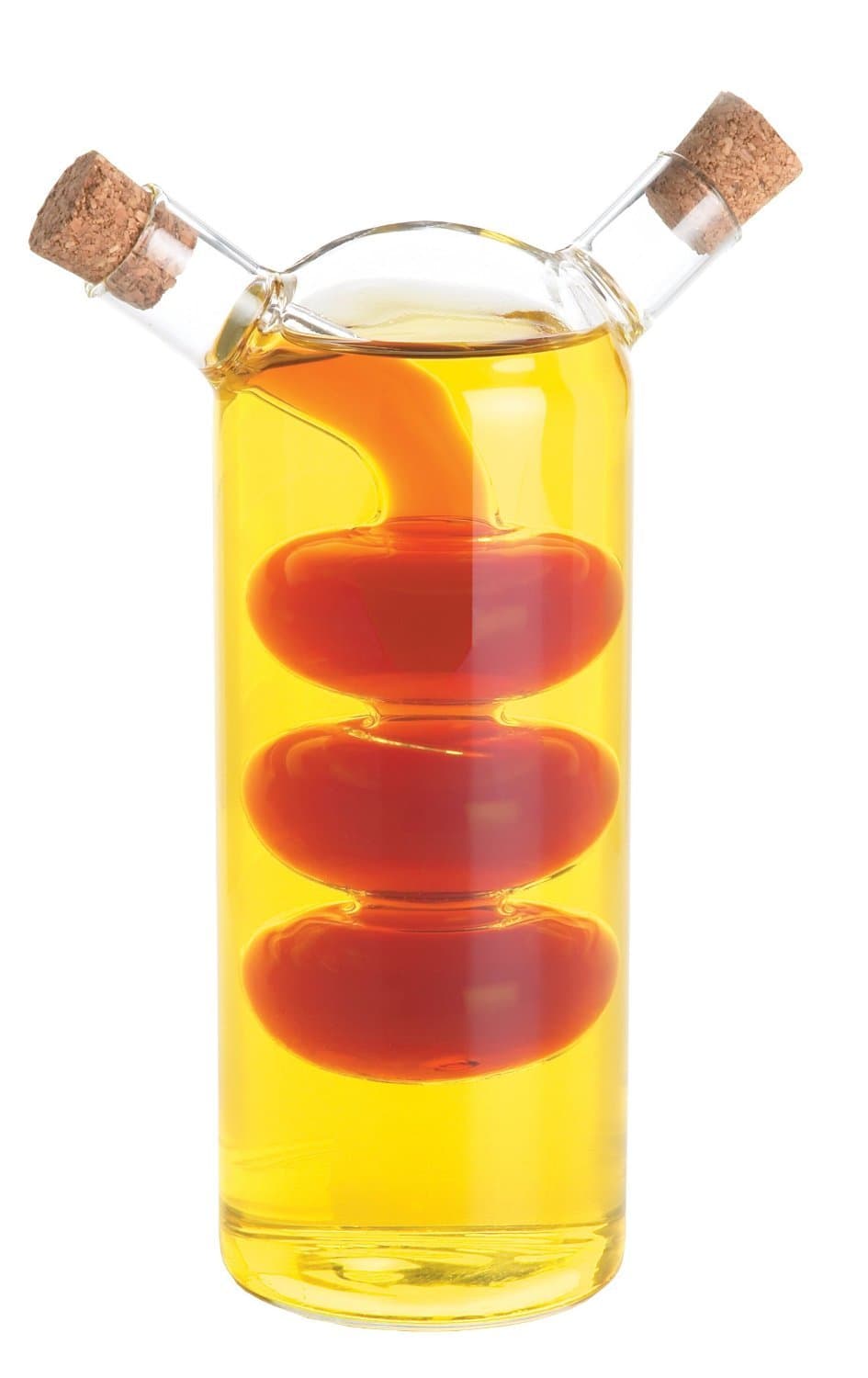 Fox Run 7053 Run Bubble Design Oil and Vinegar Bottle, Bubbles, Clear