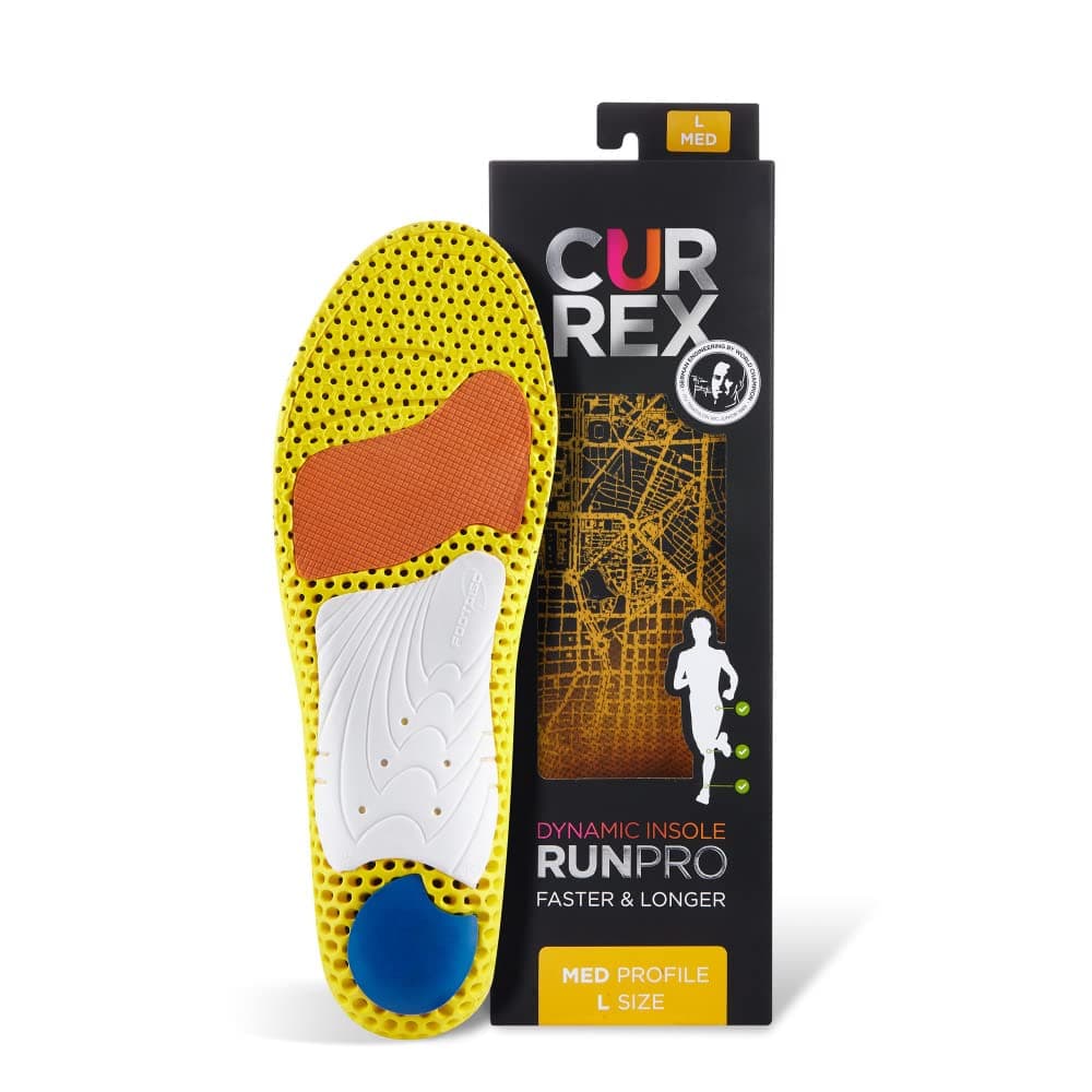CURREX RunPro Insoles for Running Shoes, Arch Support Inserts to Help Reduce Fatigue, Prevent Injuries, Boost Performance for Men & Women (Medium Arch, Size XL)